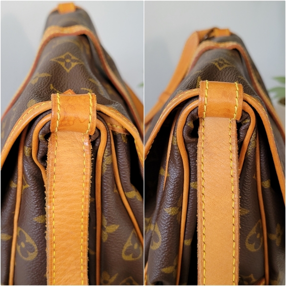 💕DISCONTINUED Very Rare Crossbody/Messenger Louis Vuitton Saumur 30 Monogram - Picture 8 of 16